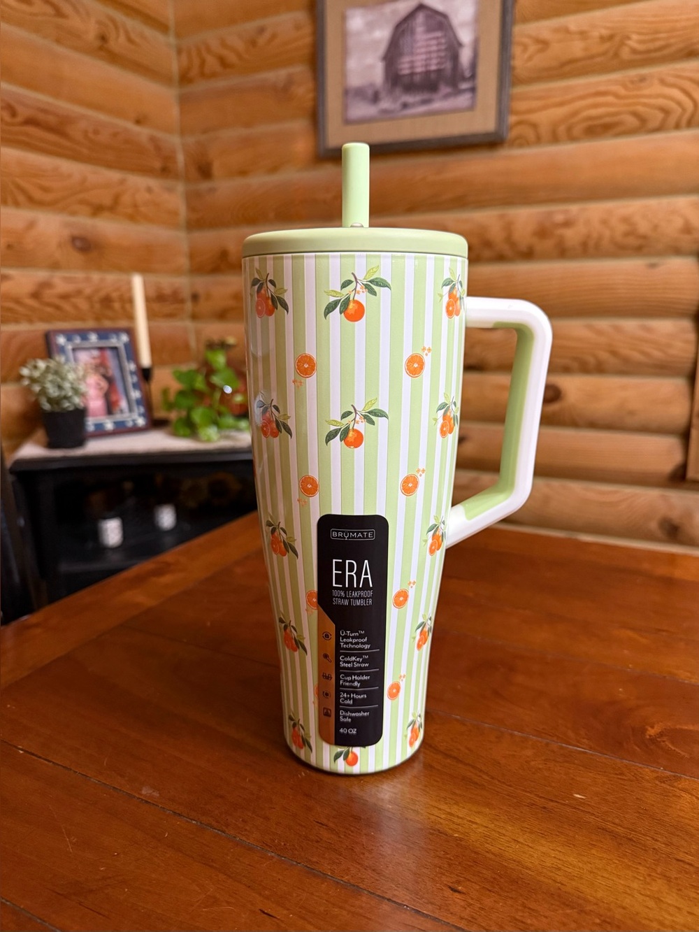CITRUS STRIPES Brumate 40oz ERA Straw Tumbler • LEAKPROOF